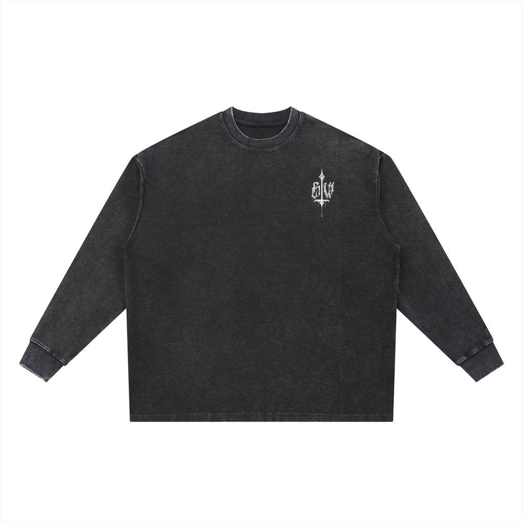 Severed Halo - Mineral Wash Waffle Oversized T-Shirt