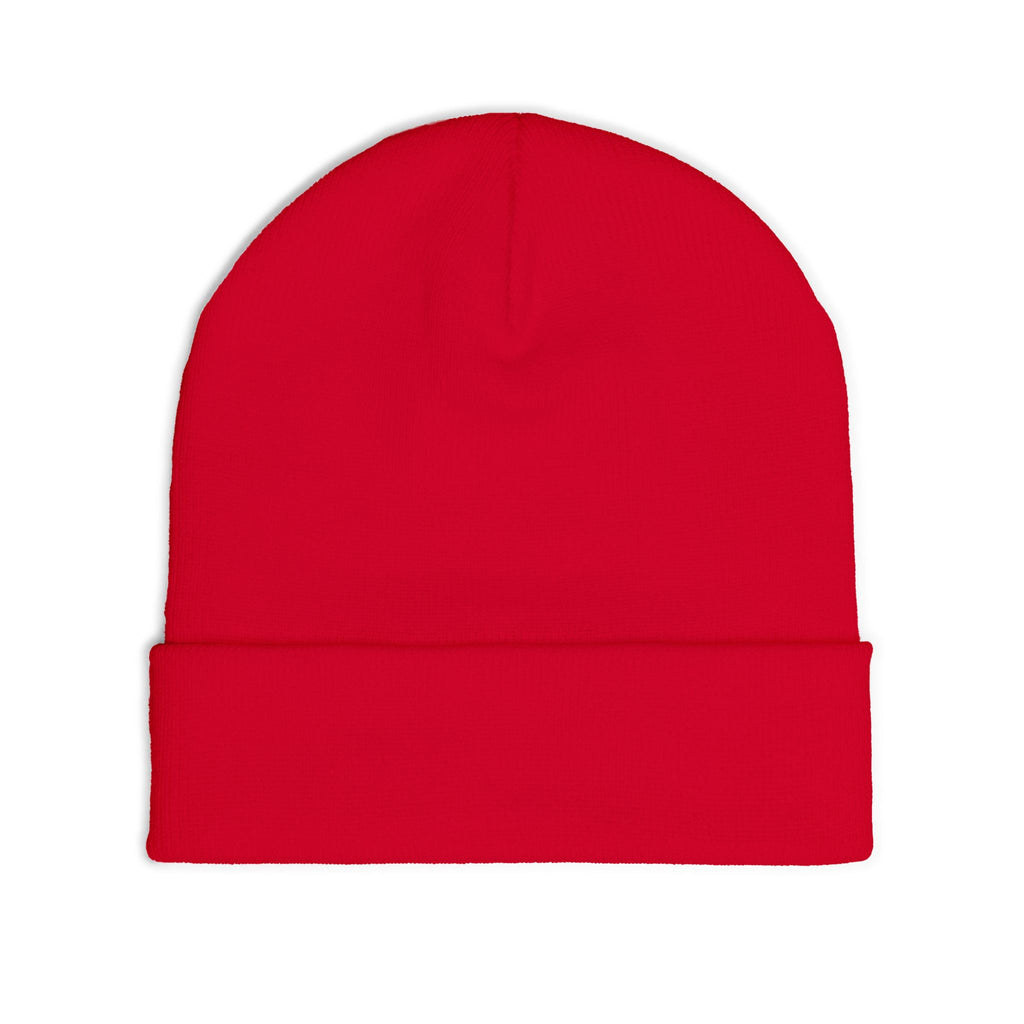 Minimal Gothic Embroidered Knit Beanie — S/H Winter Hat