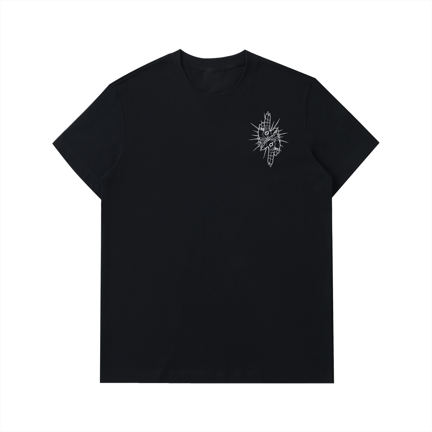 Calligraphy Cross - Essential Heavyweight Cotton T-Shirt