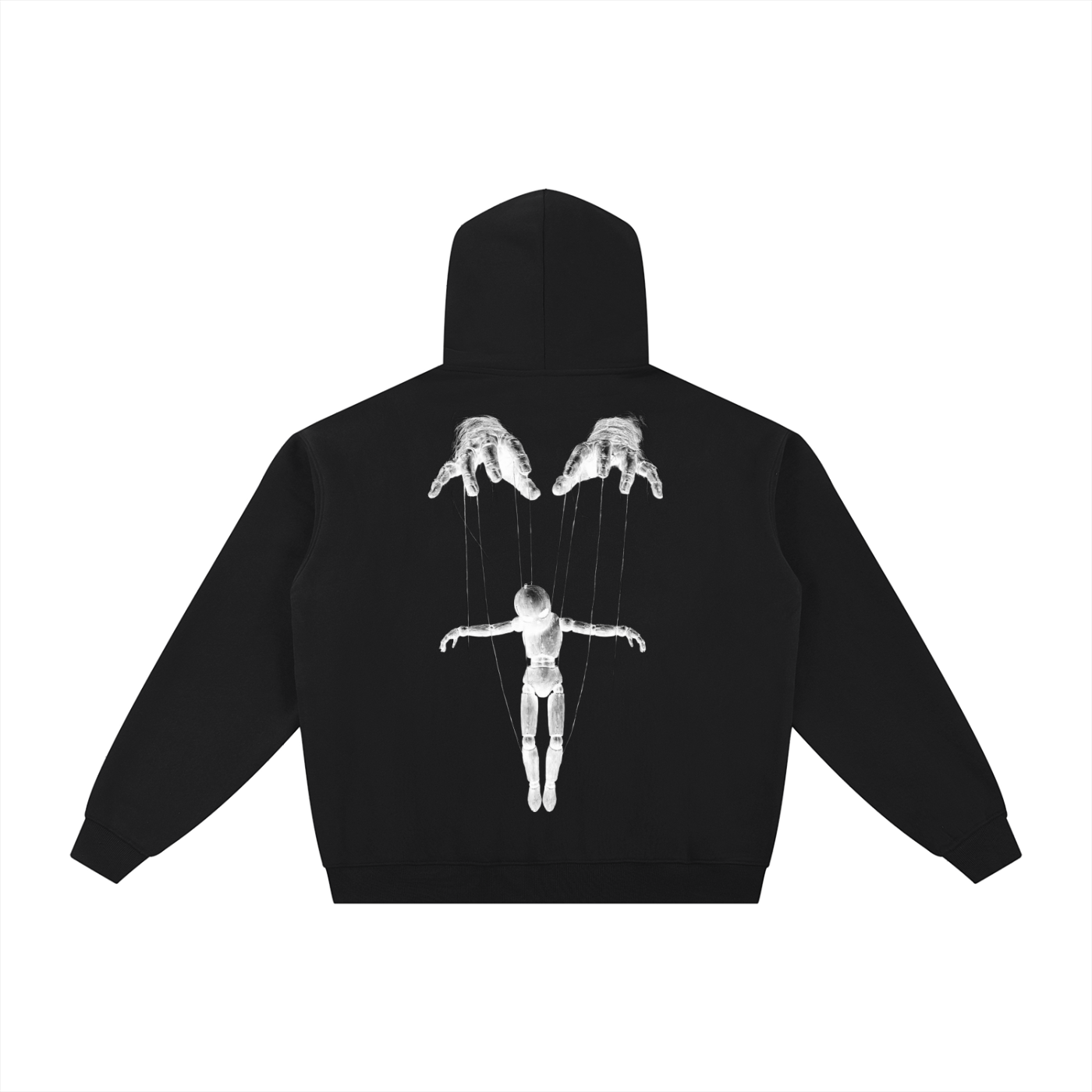 We Are All Puppets Negative Variant - Essential Fleece Zip-Through Hoodie