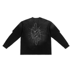 Longsleeve,Layered,90s,gothic,streetwear,gothicfashion,Unisex,oversized,art,tattoo