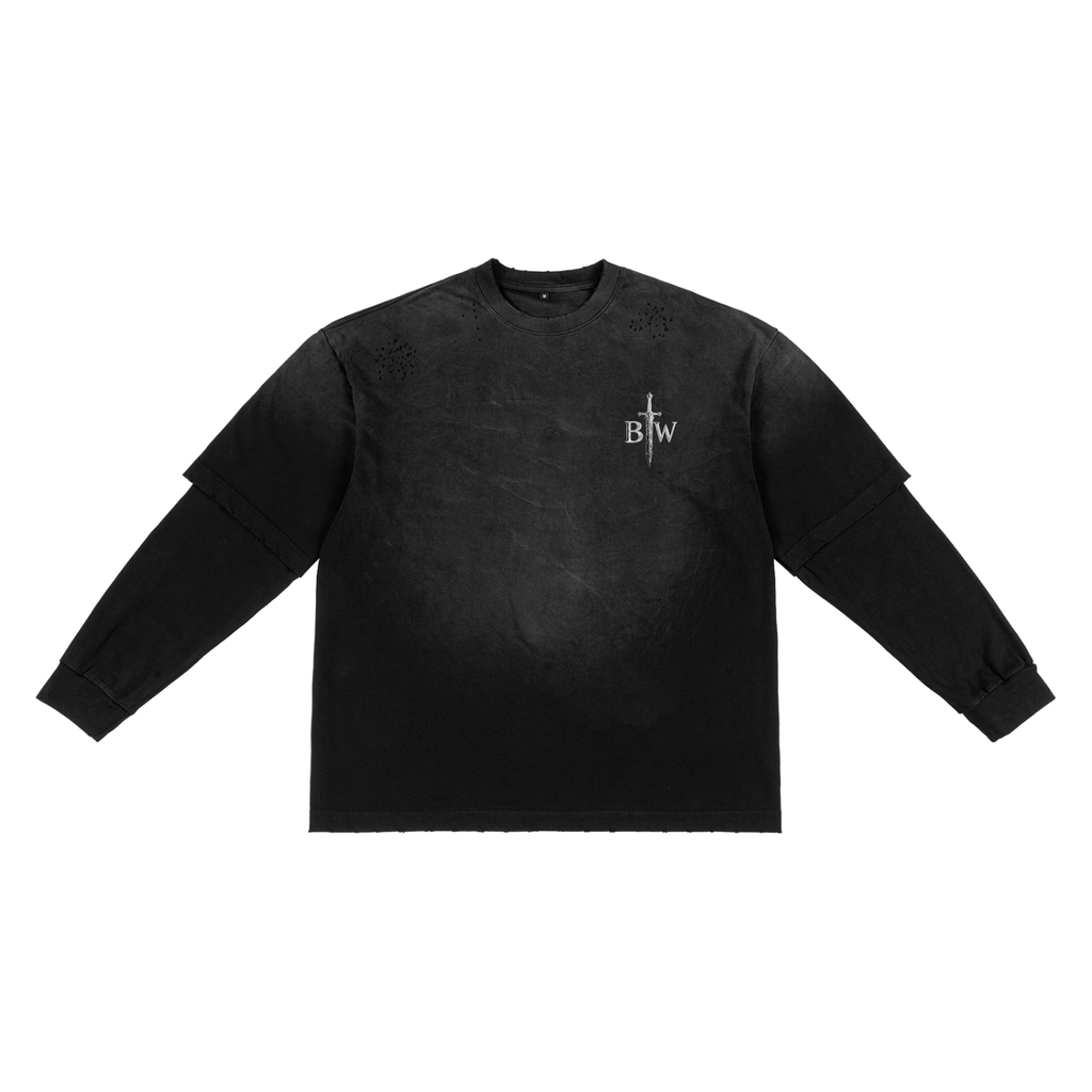 Longsleeve,Layered,90s,gothic,streetwear,gothicfashion,Unisex,oversized,art,tattoo