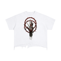 Severed Halo - Vintage Wash Boxy Distressed Hem T-Shirt