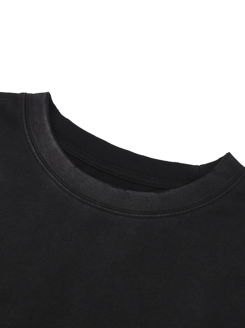 Salome - Snow Wash Raw Edge Cotton T-Shirt