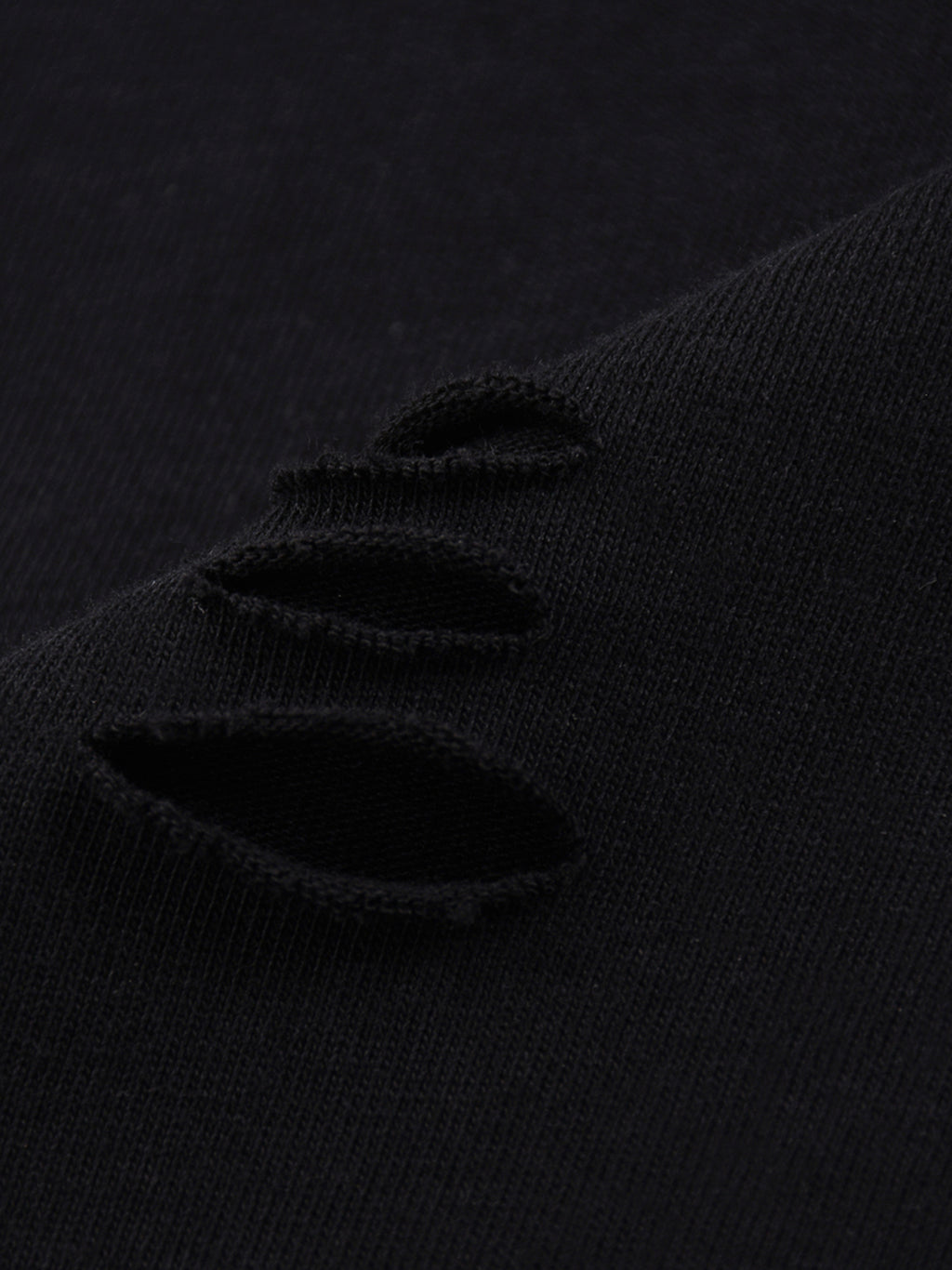 Salome - Snow Wash Raw Edge Cotton T-Shirt