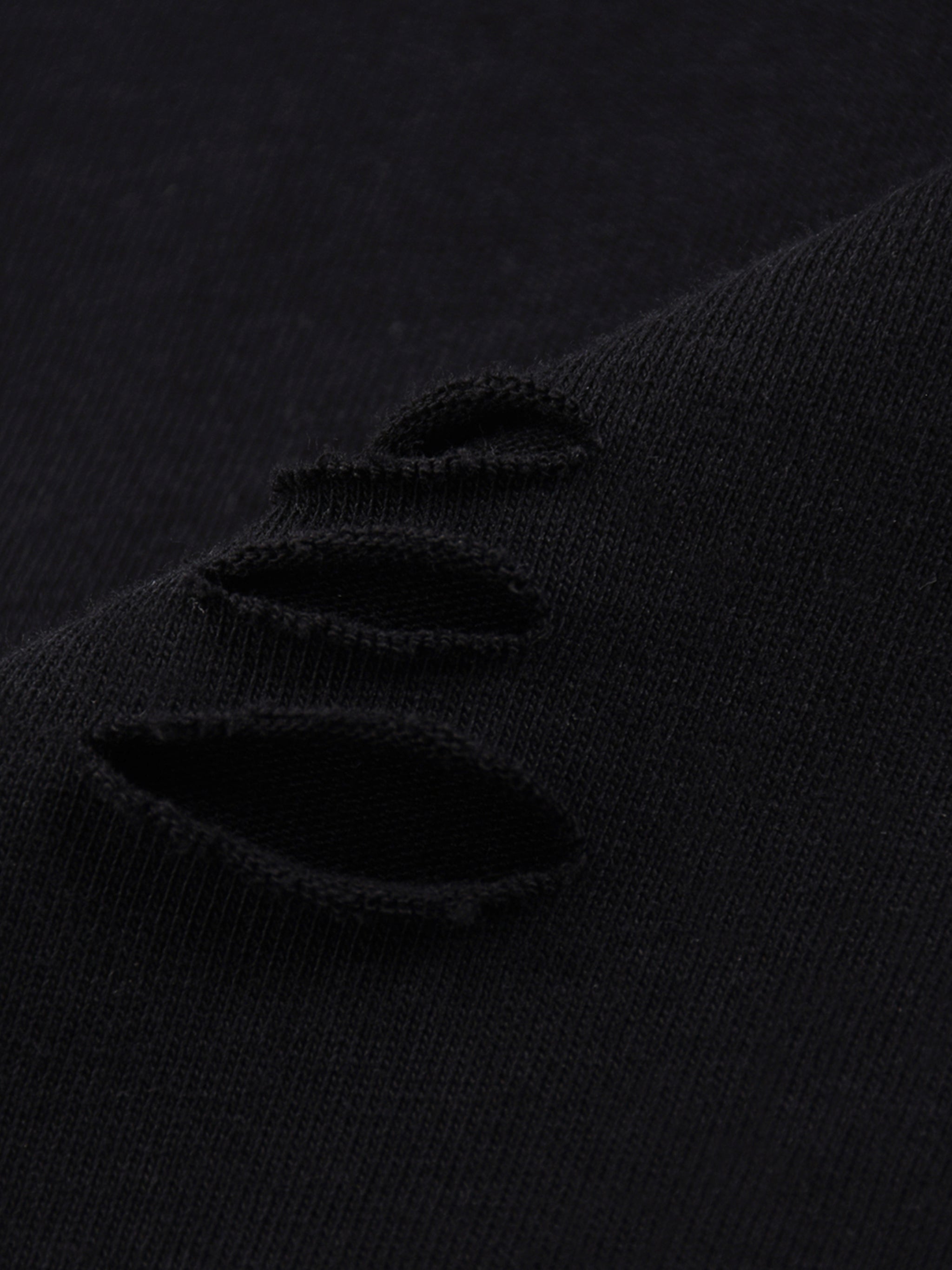 Salome - Snow Wash Raw Edge Cotton T-Shirt