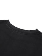 Salome - Snow Wash Raw Edge Cotton T-Shirt