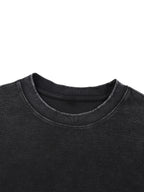 Calligraphy Cross - Mineral Wash Waffle Oversized T-Shirt