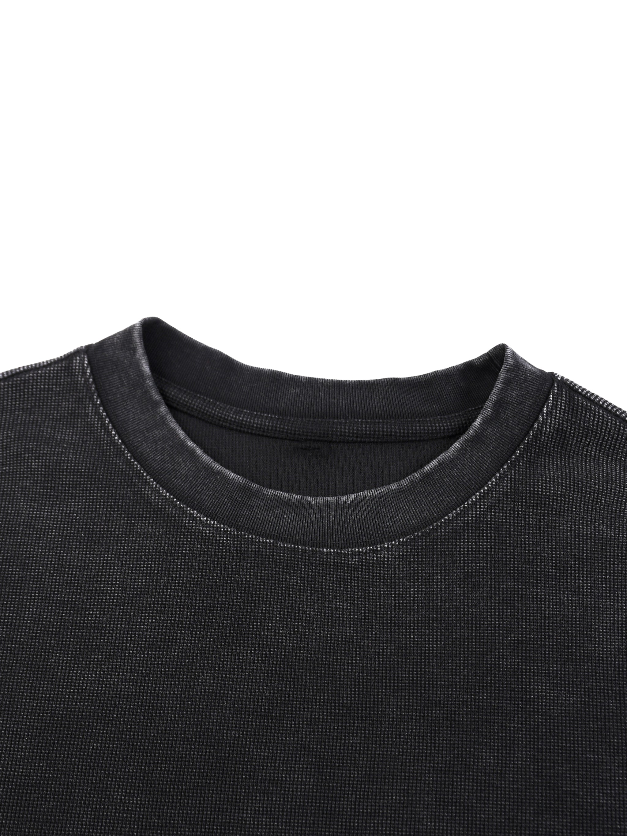 Calligraphy Cross - Mineral Wash Waffle Oversized T-Shirt